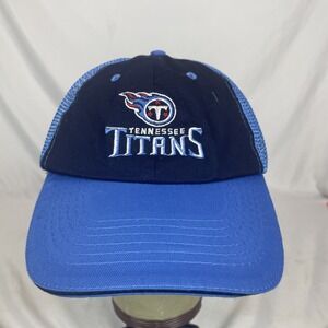 TENNESSEE TITANS ~ NFL NISSAN ~ STRAPBACK TEAM LOGO MESH BASEBALL HAT CAP IDEGY